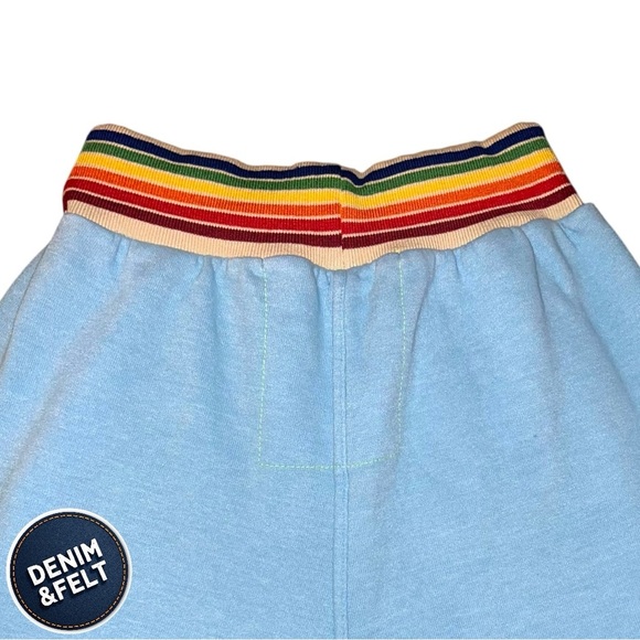 Aviator Nation Women’s Sky Blue Rainbow Rib Sweatpant/Joggers w/ Pockets| EUC🩵🌈 - Picture 14 of 15